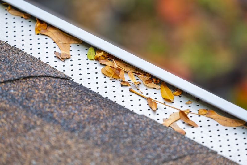 Close-up of Gutter Cover Material